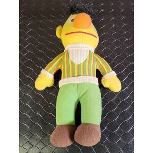 Sesame Street Bert, Tyco Preschool  Plush Toy Doll 12" Vintage Collectible 1995